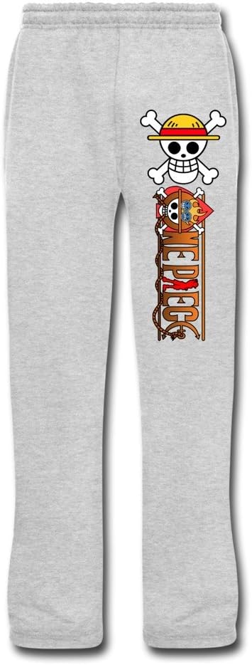 TTATT Men's Anime One Piece Luffy Logo Running Trousers