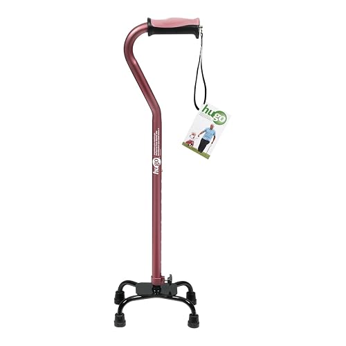 Hugo Cane Hugo Adjustable Quad Walking Cane, Rose in Saudi Arabia | Whizz Canes
