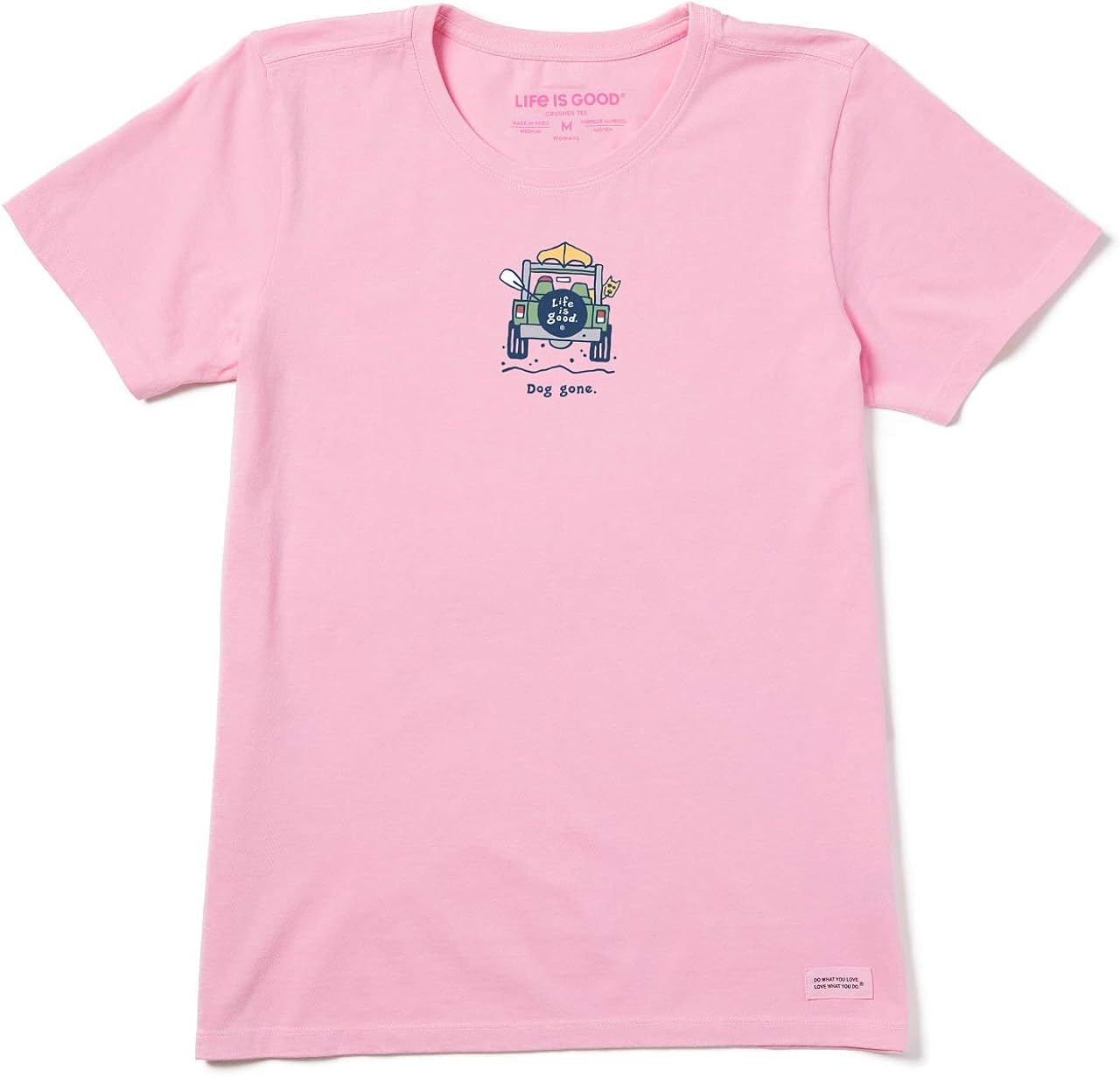 Life is Good Women's Vintage Crusher T-Shirt Rocket Dog Gone: Clothing