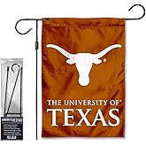 Texas Longhorns Wordmark Garden Banner Flag with Stand Pole Holder
