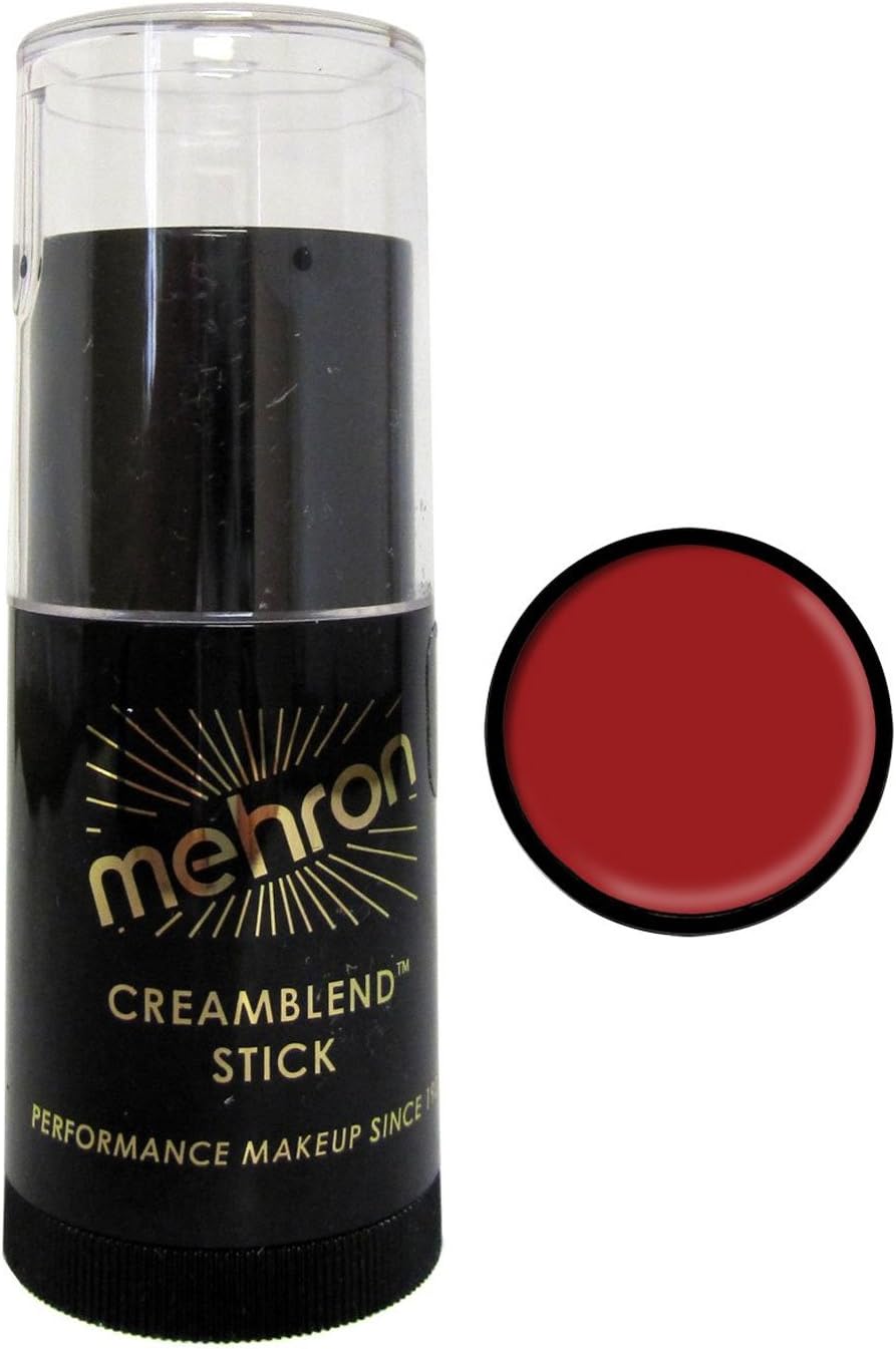 Mehron Professional Makeup CreamBlend Stick, Red 0.75 Ounce