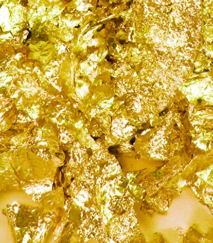 Speedball 10009 Mona Lisa Gold Flakes - Composition Metal Leafing Flakes - 3 Gram Pack