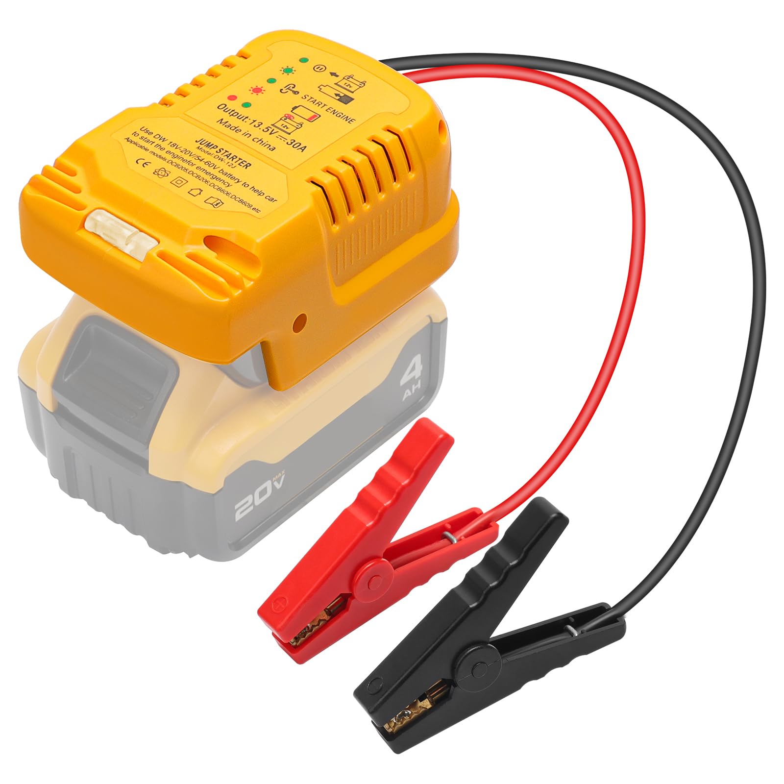 Photo 1 of Xinriga Jump Starter for 20V 60V Batteries Jumper Cables 11AWG 1.2FT Automotive Booster Cable for Jump Starting Car Using Tool Battery (Battery not Included)