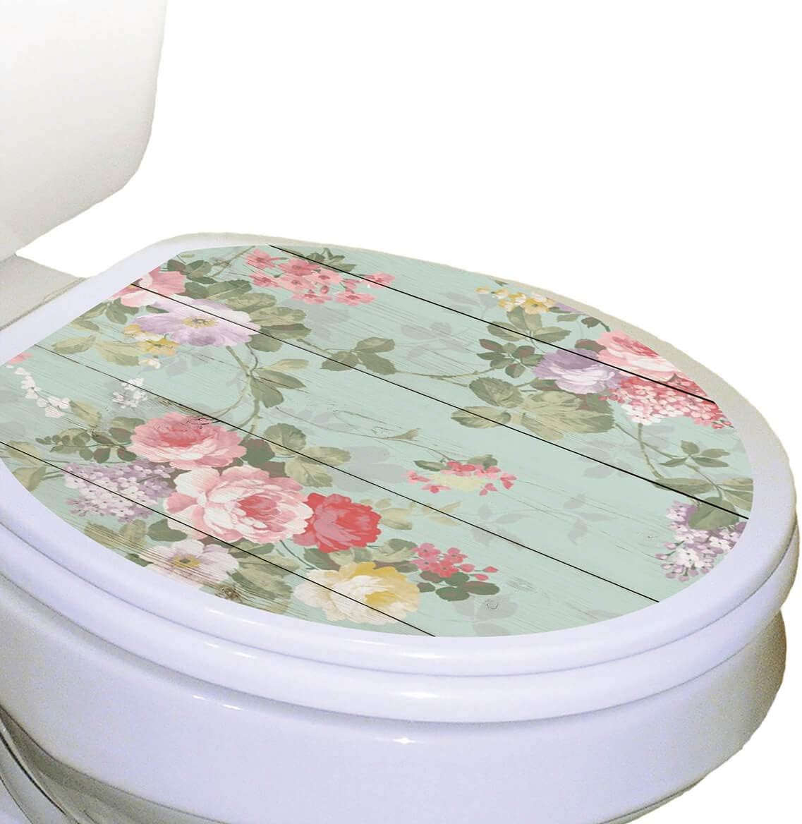 Toilet Tattoos MK, Round, Rose