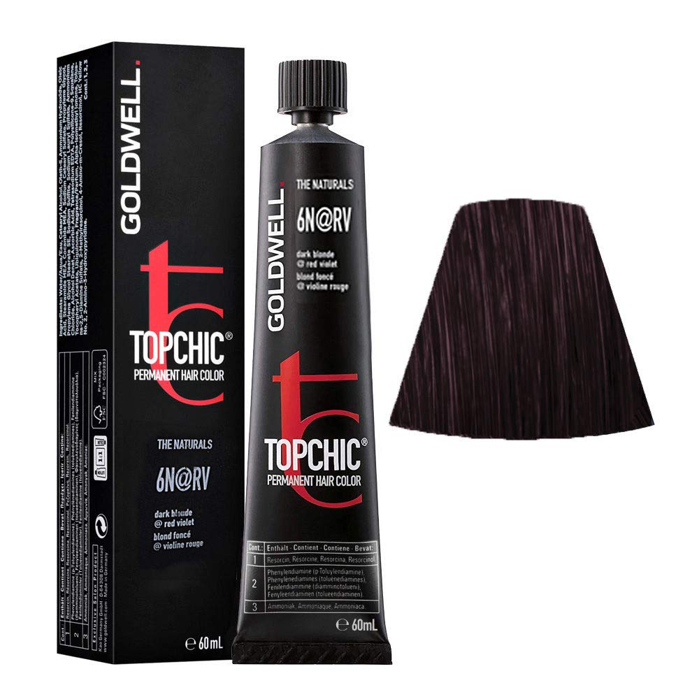Goldwell Topchic Elumenated Hair Colour 6N RV 60 ml,4021609019084