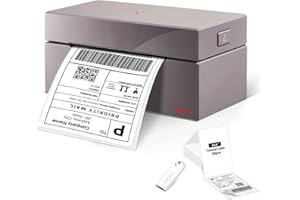 ORGBRO Z1 Thermal Shipping Label Printer, 4x6 Label Printer for Small Business, High Speed for Commercial Grade Shipping Packages, Support Windows, Mac, Chrome and Linux (USB Only)