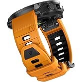 OVERSTEP Watch Bands Compatible with Fenix 8 Solar/Amoled 47mm 22mm Soft Siliocne Strap for Garmin Fenix 5/Fenix 5 Plus/Fenix 6/Fenix 6 Pro/Fenix 7 Smartwatch