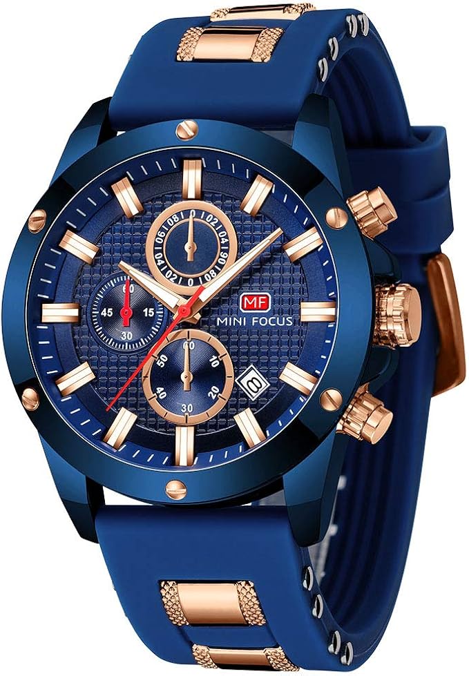 men silica gel led glow fashion outdoor sports quartz watch