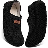 UUBARIS House Slippers for Men Women Furry Slip On Sock Shoes For Traval Indoor Yoga With Thickened Sole