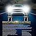 9006 LED Headlight Bulb - LED Headlamp 9006/HB4 All-in-one Conversion Kit, 6400 Lumens Extremely Bright, 6500K Cool White by Ravmix, 2-Year Warranty