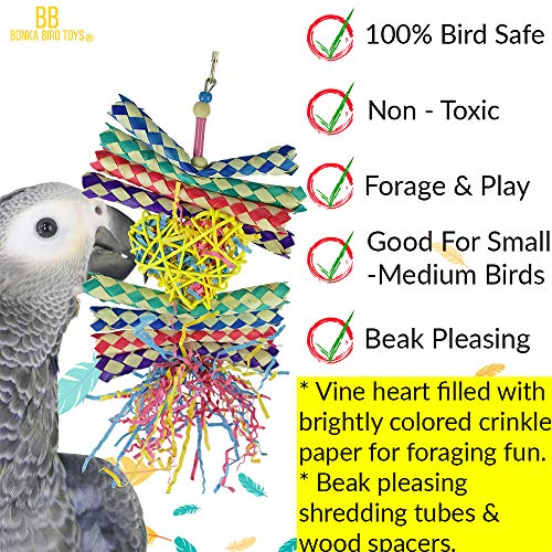 3 Bonka+Bird+Toys+Cockatiels+Shredding