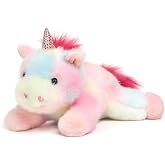 Mushymallow Adorable Rainbow Unicorn Stuffed Animal Soft Gifts for Kids | Cute Plush Toy Pocket-Sized Stuffed Unicorn for Boys Girls Adults Christmas Birthday Gifts Desk Decor