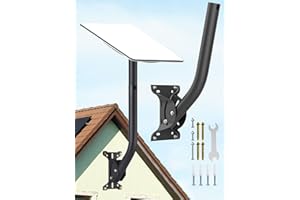 OAWEEN Starlink Gen 2 Mount Adjustable Mounting Kit Compatible with Starlink V2 Long Wall Mount Short Pole Roof Mount Adapter