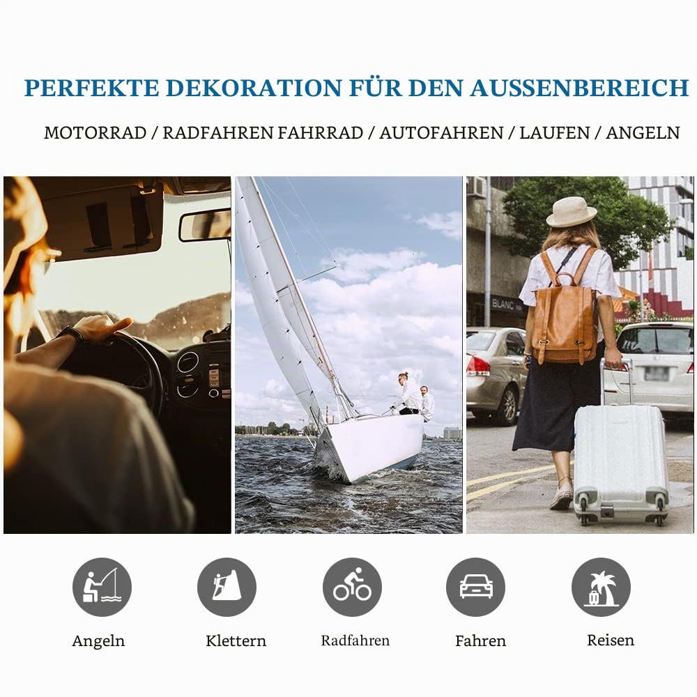 HGDGears Polarisierte Sonnenbrille für Herren Damen-UV400 Schutz Leicht Retro Klassische Vintage-Ideal für Autofahren,Reisen,Angeln,Outdoor-Aktivitäten（Rot+Blau） 5