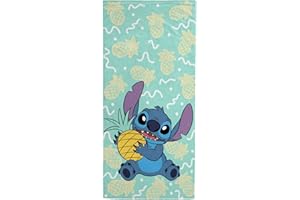 Jay Franco Disney Stitch Kids Bath Pool Beach Towel - Super Soft & Absorbent 100% Cotton Towel - Measures 28 x 58