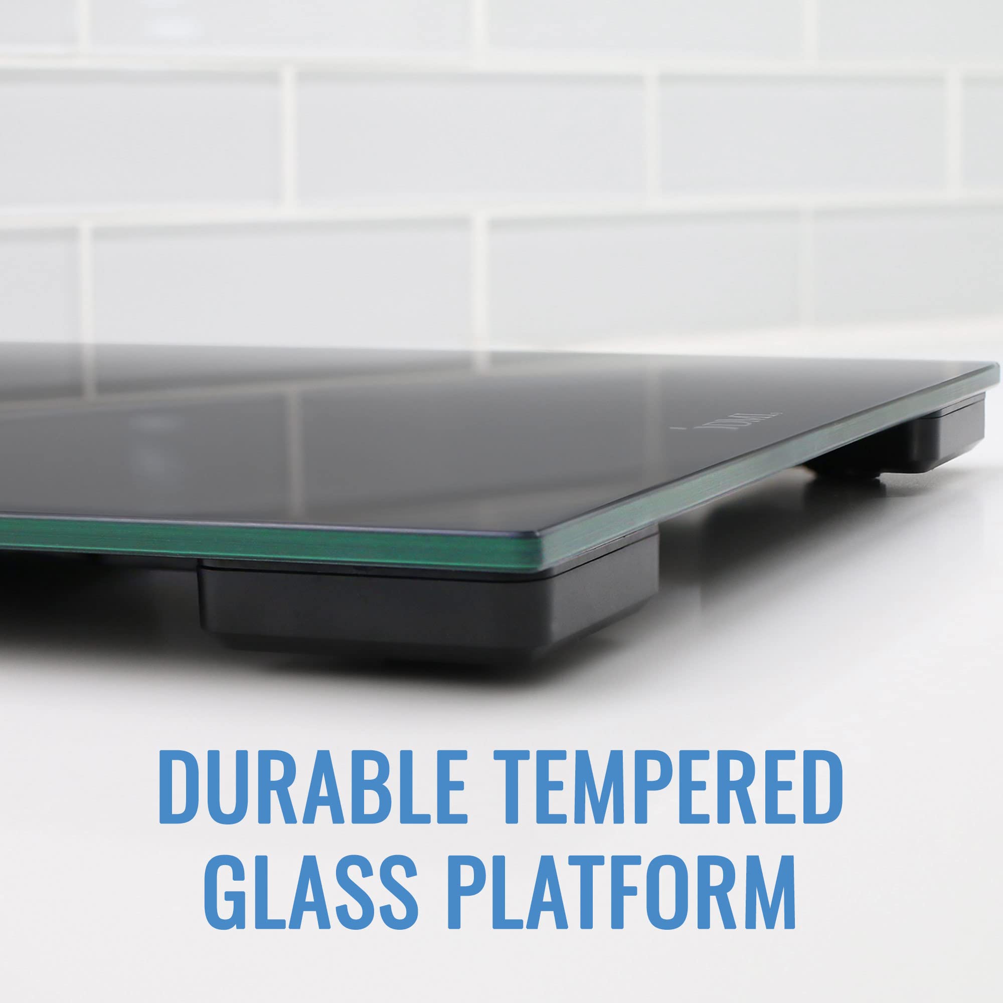DMI Digital Talking Bathroom Scale, Sleek Tempered Glass, Clinically Accurate Measurements, Large LCD Screen, 440 lb. Weight Capacity