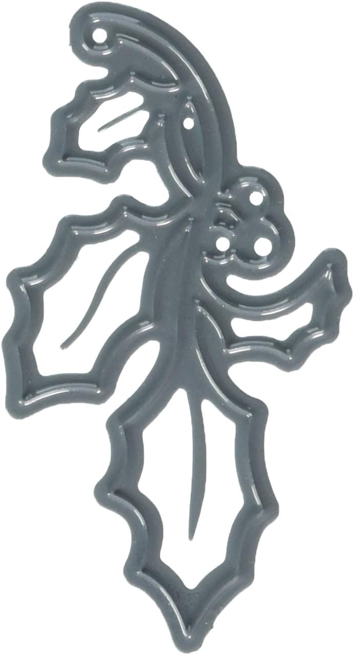 Darice, Craft Die Cut, Small Holly Leaf, metal