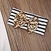Newborn Baby Boy Girl Romper Tops + Headband+Leg Warmer 3PCS Outfits Set Clothes (0-6 Months), Tag 70, White/ Black/ Gold