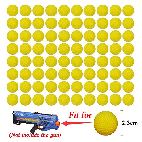 Yosoo Yellow Rival Compatible Bullet Balls for Nerf Rival Refill Pack