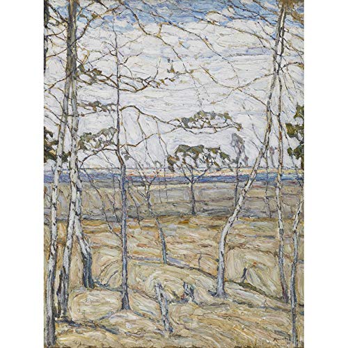 Abraham Manievich Birch Trees Art Print Canvas Premium Wall Decor Poster Mural