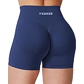 YEOREO Hidden Scrunch Workout Shorts Vision Women Seamless Gym Shorts High Waist Yoga Shorts