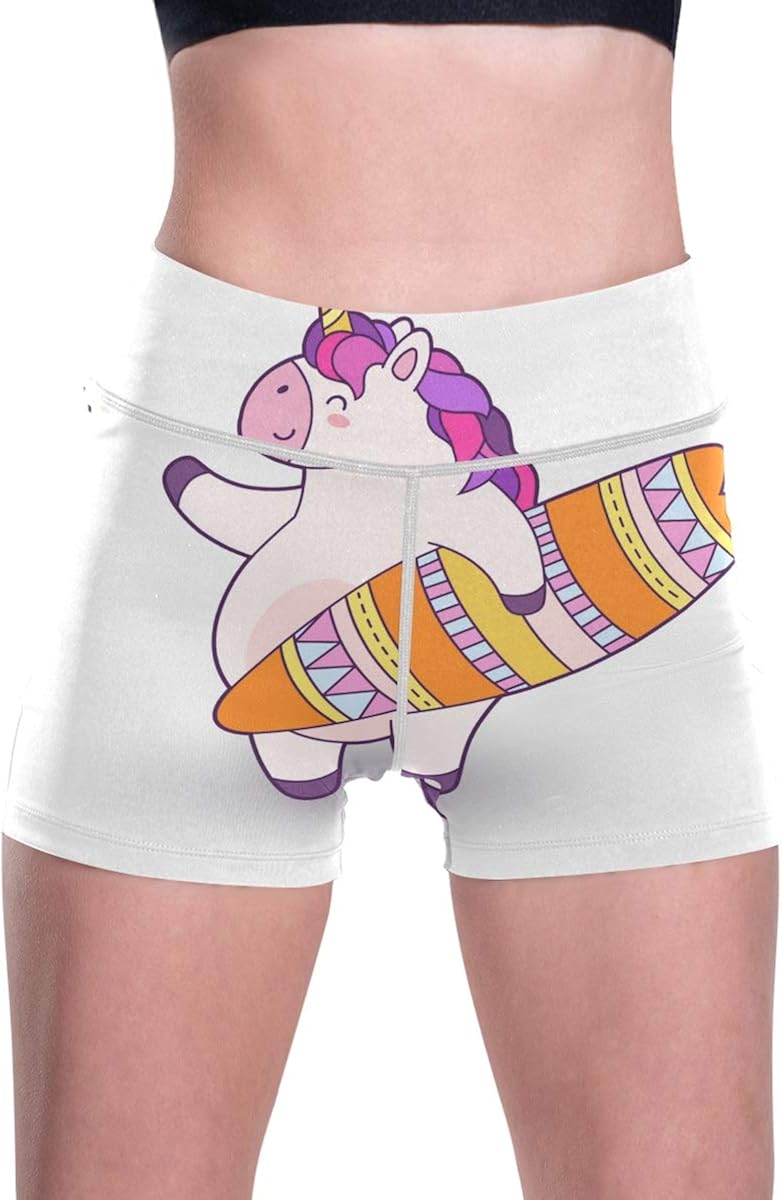 SLHFPX Cute Cartoon Unicorn with Surfboard