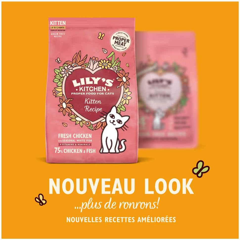 Lily S Kitchen Croquettes Saines Et Delicieuses Au Poulet Pour Chatons 800g Amazon Fr Animalerie