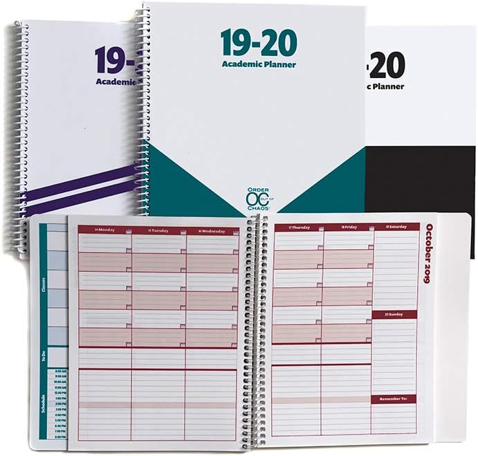 2019-2020 Academic Planner, A Tool for Time Management, Daily, Weekly & Monthly School Agenda for Keeping Students on Track & on Time, (July 2019-June 2020), Size 8.5x8.25, Teal