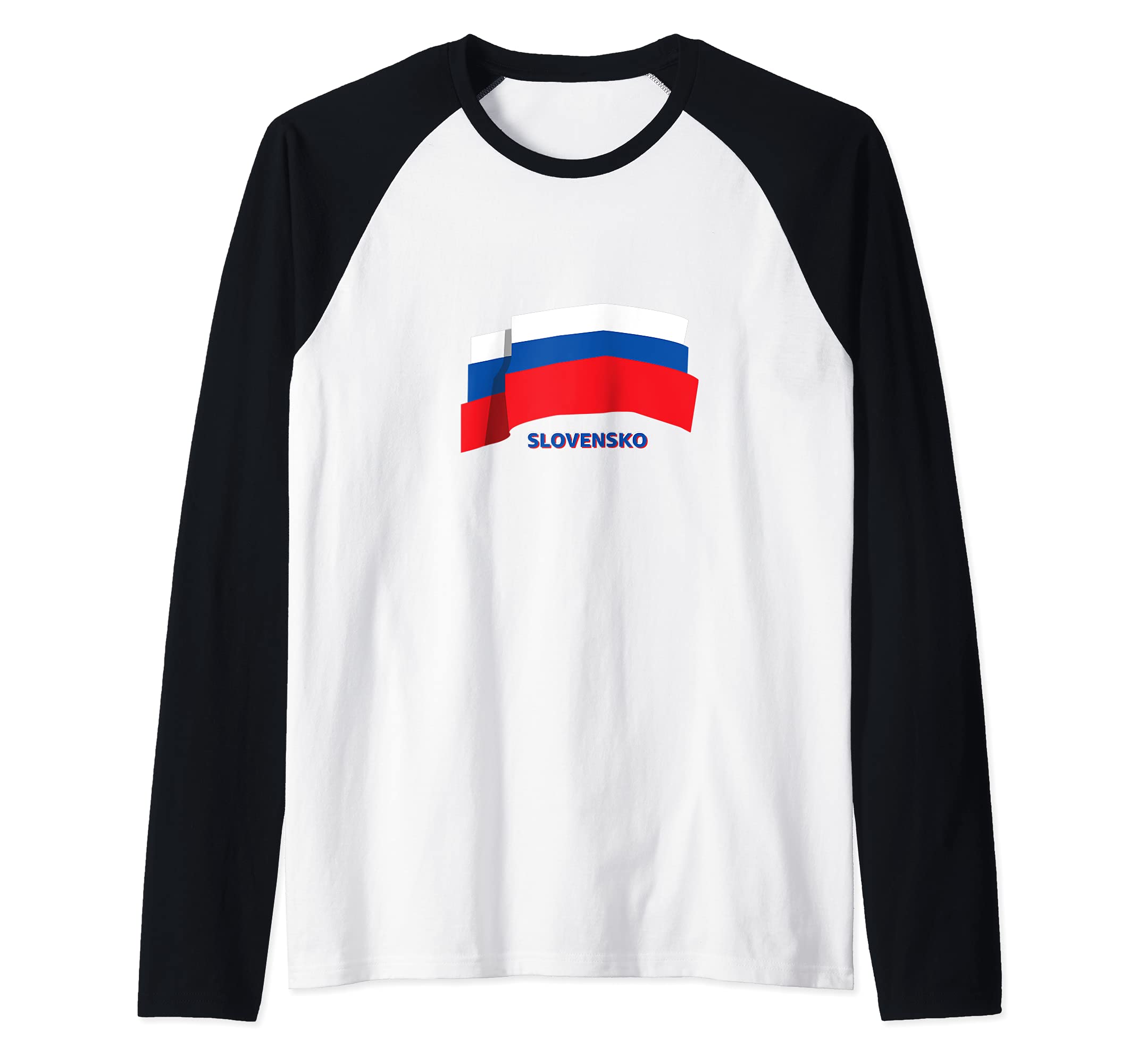 Flag Slovakia Raglan Baseball Tee