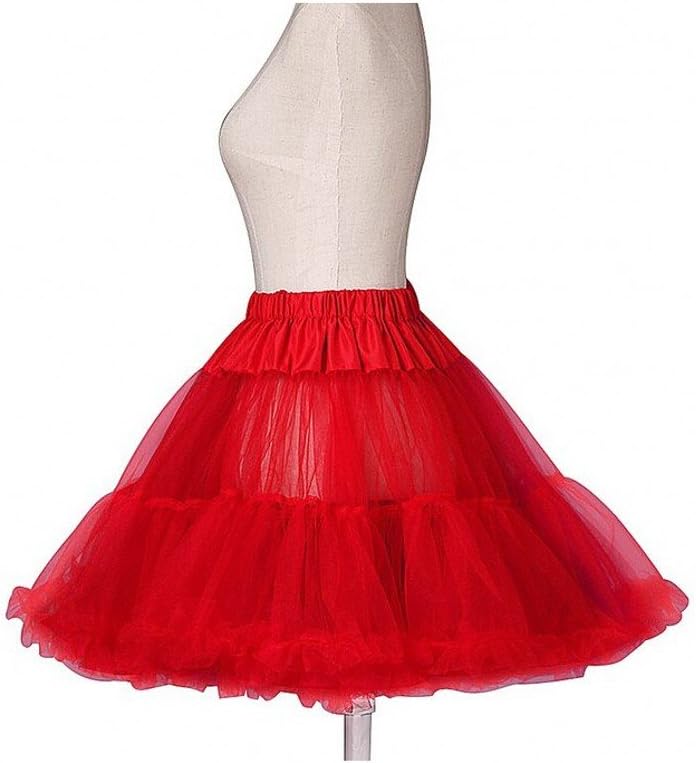 Sweetdresses Women's A-Line Muiti-Color Short Petticoat Crinoline (Large/XLarge, Red)
