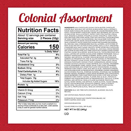 Fannie May Valentines Day Colonial Chocolate Assortment, Candy Gift Box, 14 oz - Thumbnail 5