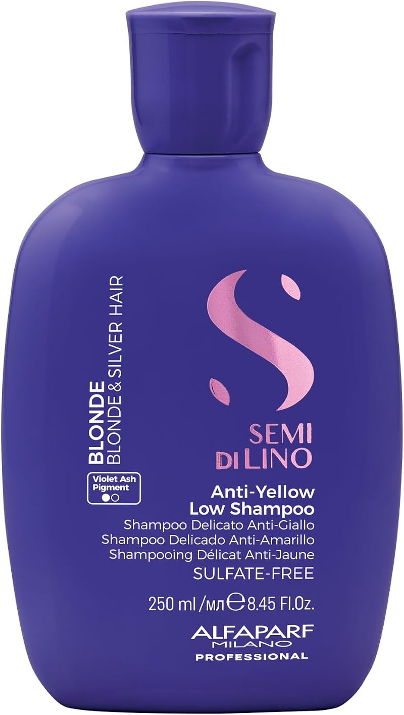 Alfaparf Milano Semi di Lino Blonde Anti-Yellow Sulfate Free Low Shampoo 250 ml