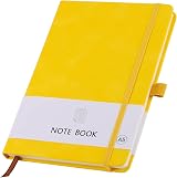 Lefute A5 Notebook PU Leather Soft Cover 200 Pages 21x14cm Neon Orange view 5