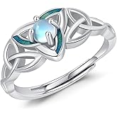 KiiKii Mustard Seed Ring 925 Sterling Silver Catholic Jesus Faith Hope Love Adjustable Rings Christian Jewelry Gifts for Women