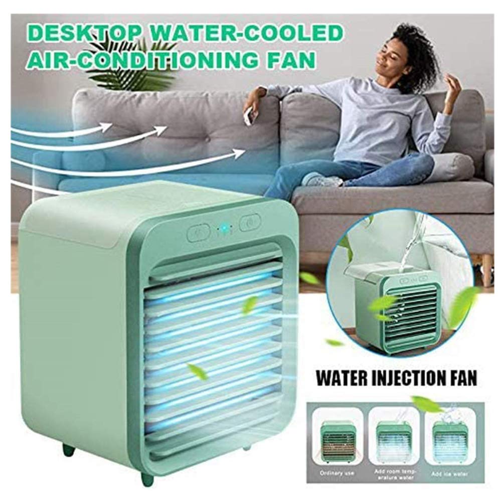 N A 2020 Rechargeable Water-Cooled Air Conditioner,Portable Space Air  Conditioner, Desktop Cooling Fan Air Cooler Mini Air Purifier,Personal Space