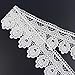 Yontree Floral Venise Lace Applique Sewing Trim Bridal Wedding Applique White 2 yards