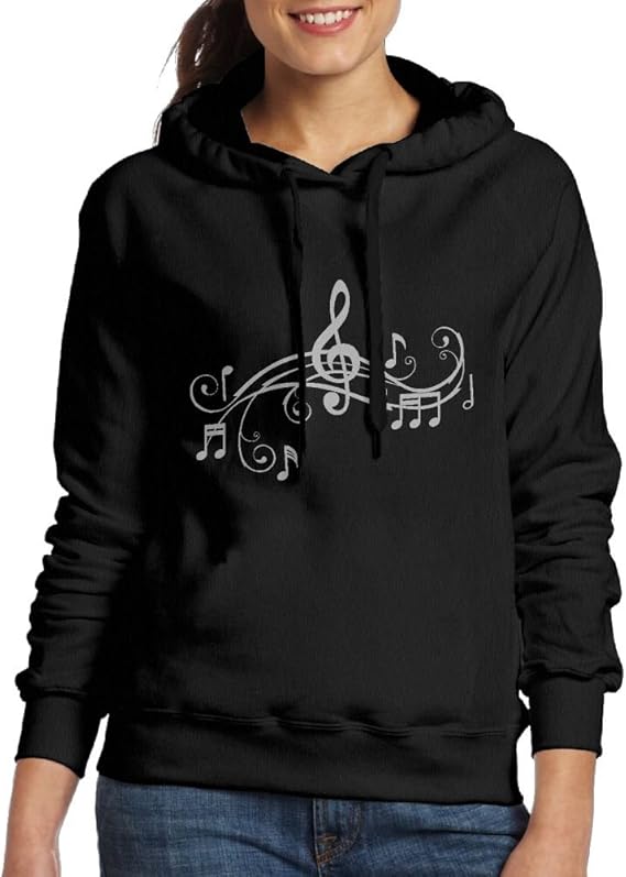 Musical Notes Personalized Woman Hoodies Clothes Amazon.ca Clothing