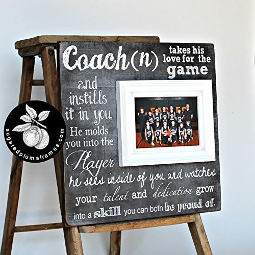 End of the Season Coach Gift, Personalized Gift for Coach, Coach Frame 16x16 The Sugared Plums Frames