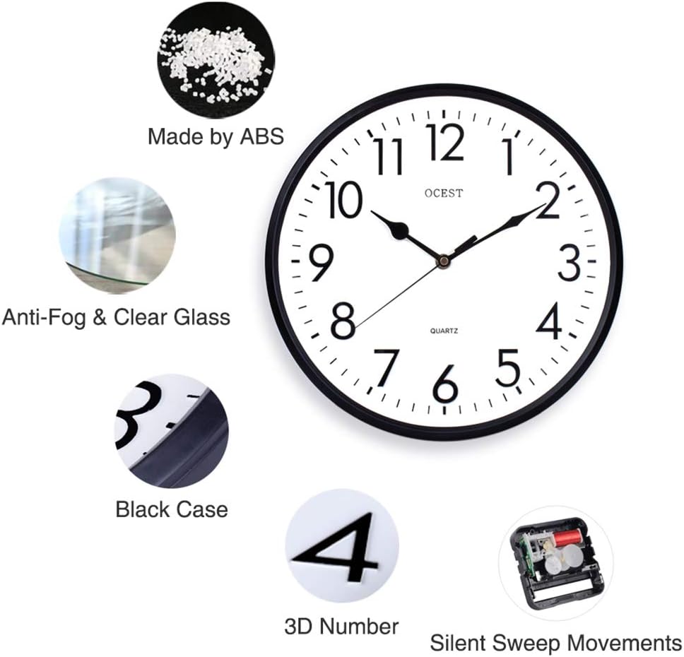 OCEST Garden Clocks Outdoor Waterproof - Image 5