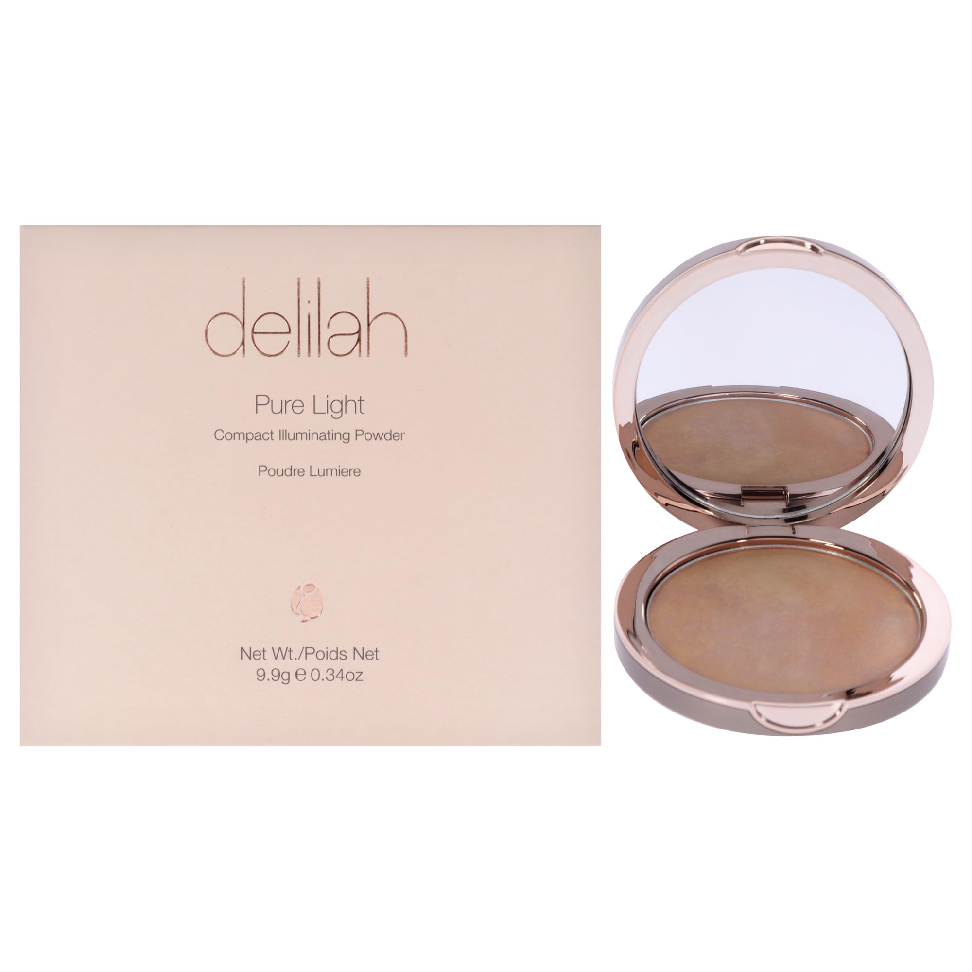 delilah Pure Light Compact Illuminating Powder - Aura For Women 0.34 oz Powder