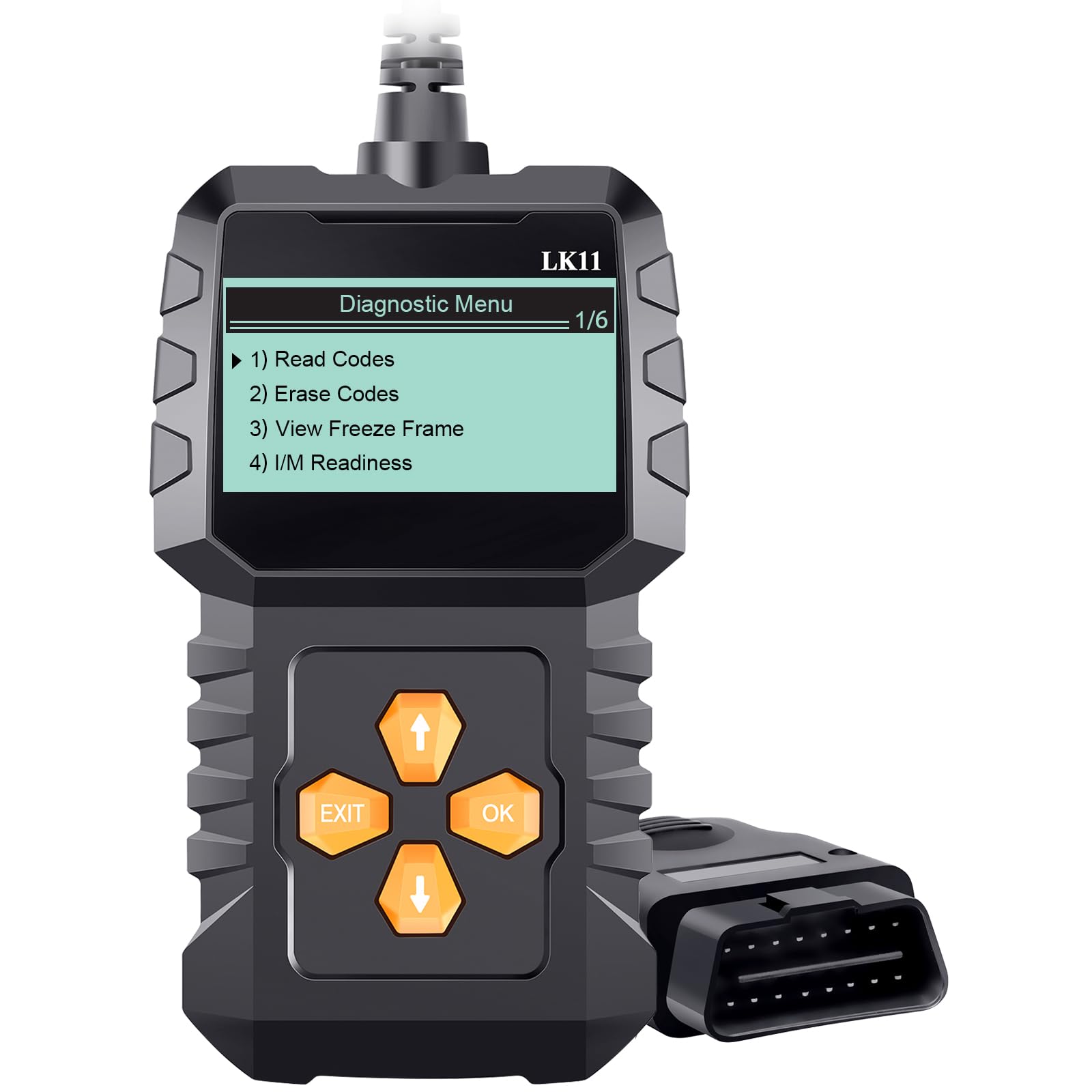 Photo 1 of OBD2 Scanner Ease Setup Plug-Play: Clear Reset Engine Error Code Professional Code Reader Diagnostic Scan Tools with Freeze Frame/I/M Readiness for Cars Since 1996 & Newer - LK11
