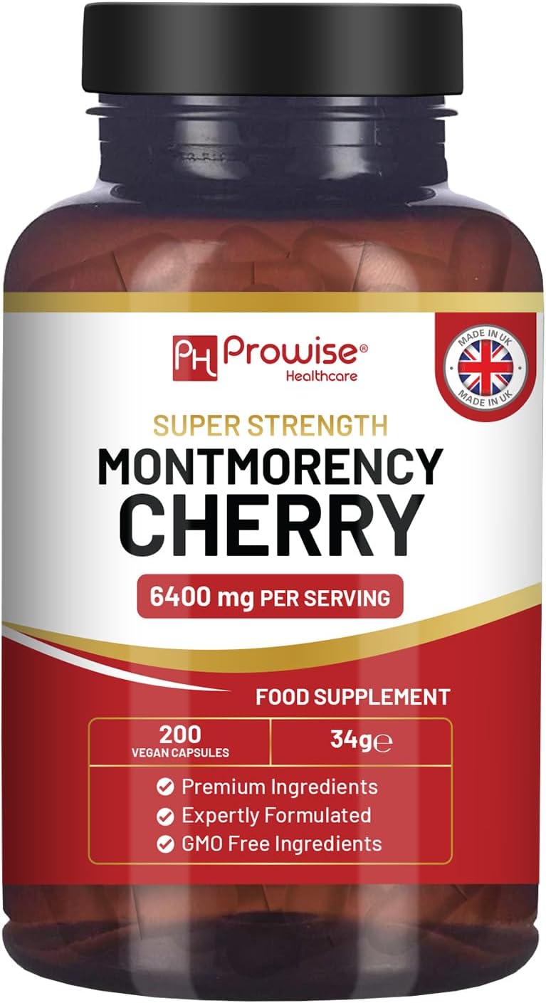 PH PROWISE Montmorency Cherry 6400mg 200 Capsules Gluten Free Vegan