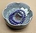 Natural Blue Lapis Gemstone 8mm Round Beads Elastic Bracelet 7 Inch