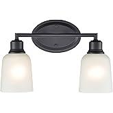 ML Lighting Amberle 2-Light Vanity Matte Black