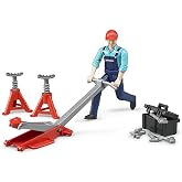 Bruder 62100 Bworld Light Skin Man with Repair Shop Accessories Vehicle for unisex-children