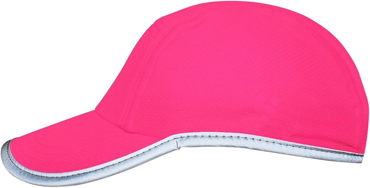 Headsweats Performance Race/Running/Outdoor Sports Hat, High Visibility Neon Pink Reflective: Clothing