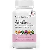 SELF NUTRITION Fertility Support for Women | Conception for Her, Coenzyme Q10, Ashwagandha, Myo-Inositol & More| Support Cycle Regularity & Ovulation| Vegan, Non-GMO, USA Made-60 Capsules
