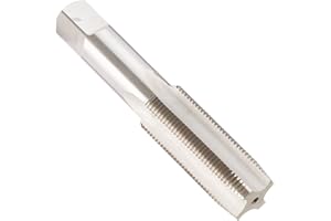 Drill America DWTB4-40 DWT Series Qualtech Carbon Steel Hand Threading Tap, Uncoated, Bright Finish, Round with Square End Sh