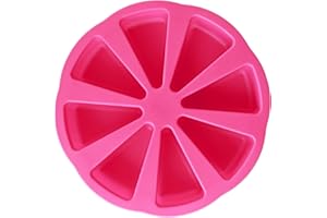 EFIVS ARTS 8 Cavity Cake Slice Mold Scone Pan Mold Pizza Slice Baking Mold Cornbread Mold Mousse Cake Pizza Mold Triangle Soap Mold