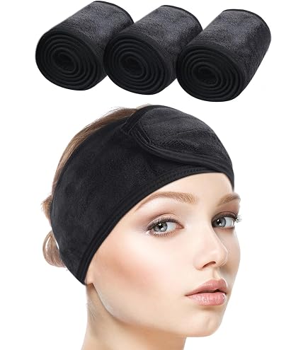 6815 80 Pcs Spa Headband Bulk Adjustable Facial Headbands Skincare Makeup Amazon.com : Tigeen 80 Pcs Spa Headband Facial Headbands  main image 3